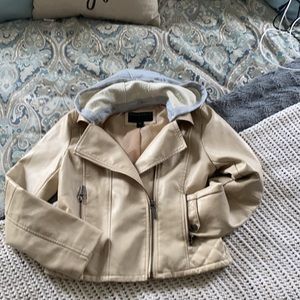 Girls M faux leather jacket